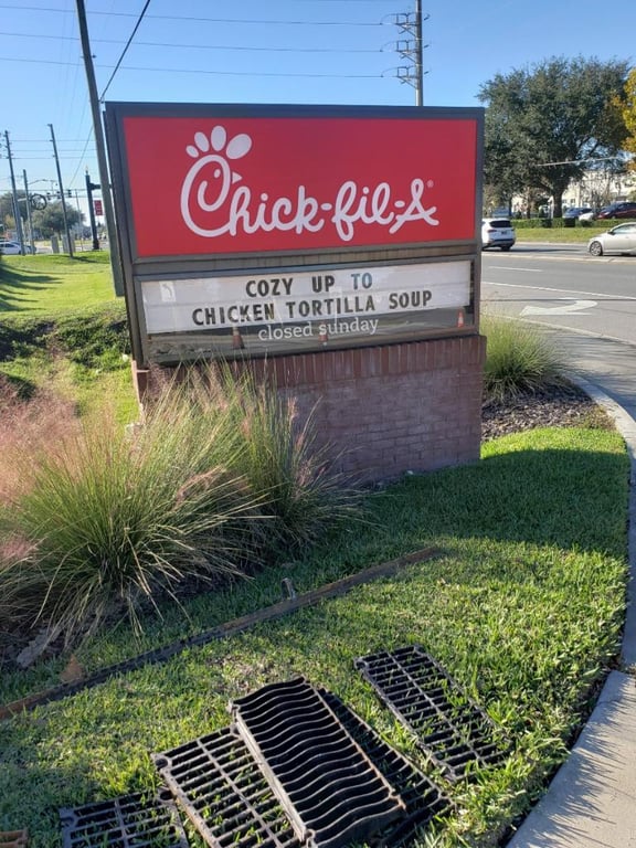 Chick Fil A Drain