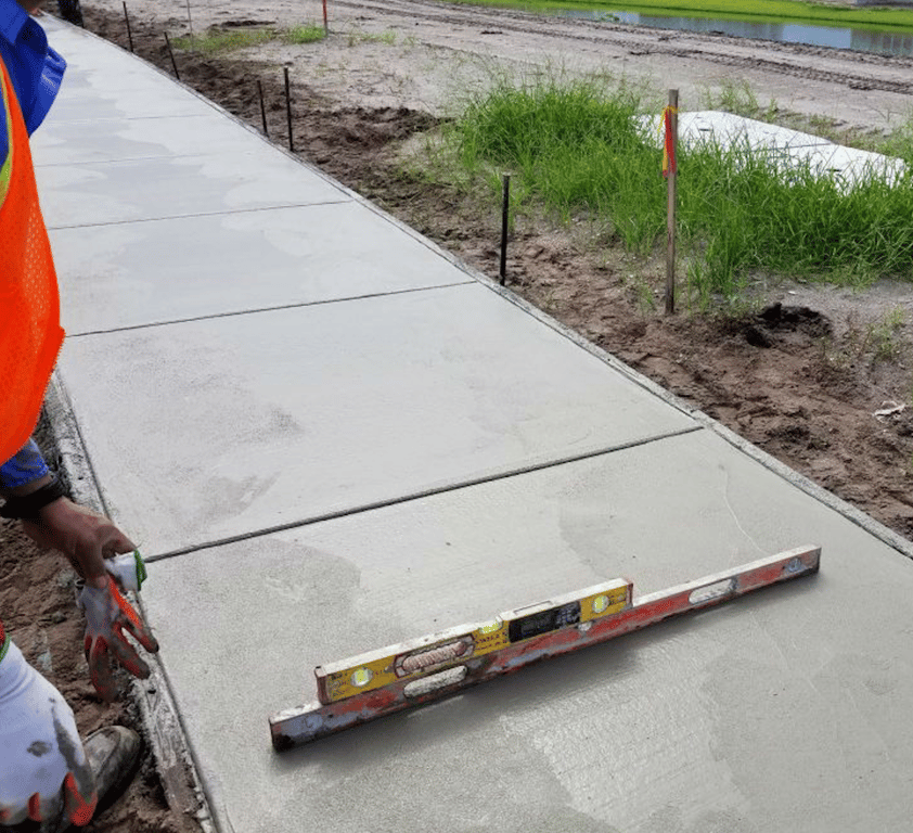 Commercial site preparation for asphalt paving project