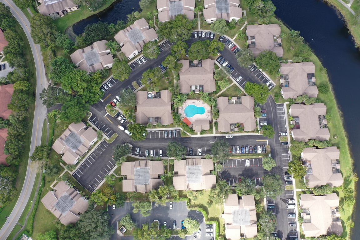 Residential roadway paving project in Florida community