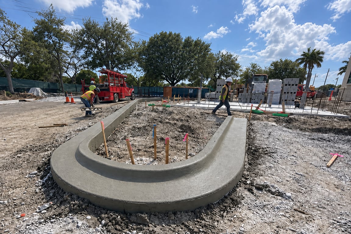 Concrete Curbing Services — included service item 3