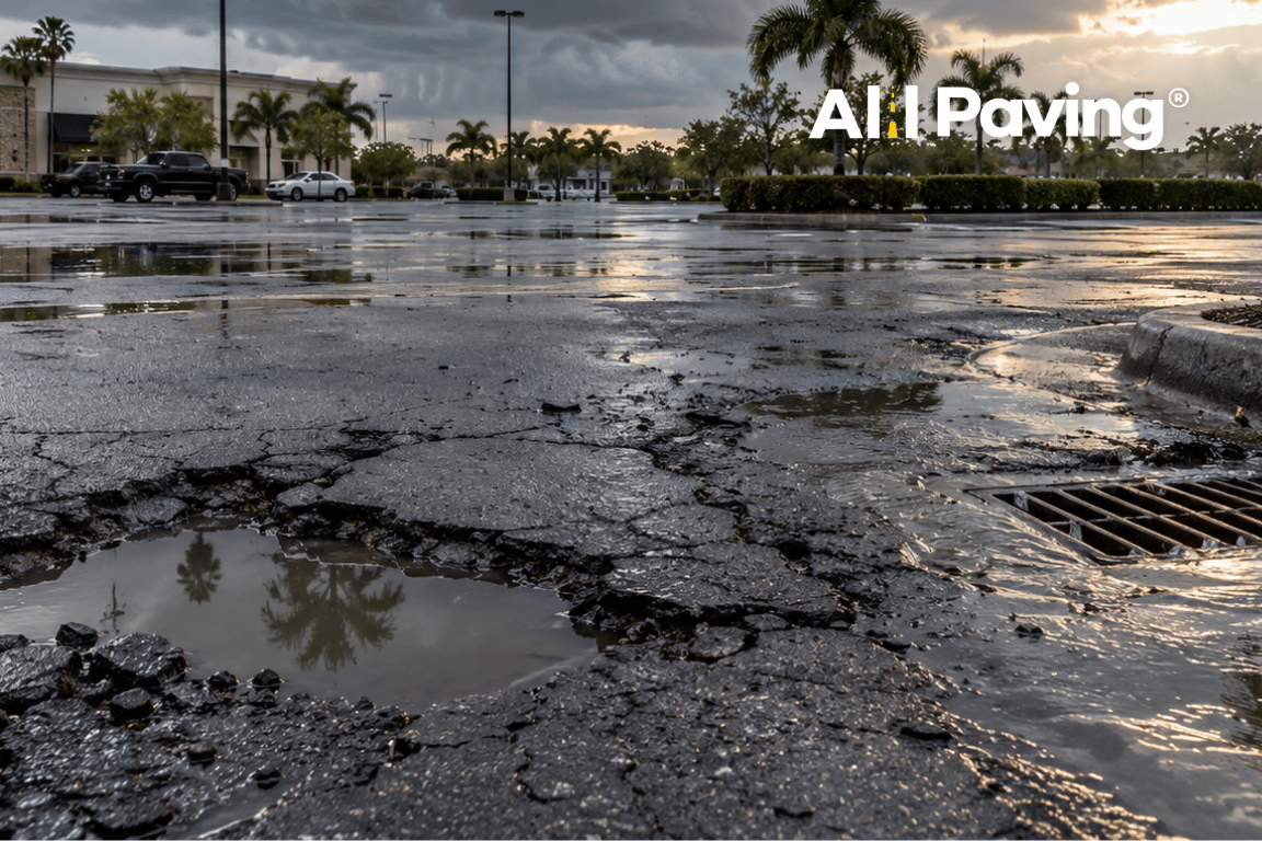 How Florida’s Rainy Season Affects Your Parking Lot