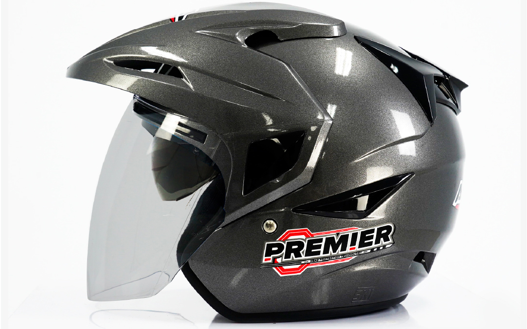 Helm Half Face Asca Premier, Produksi Lokal Harga Rp 300 Ribuan