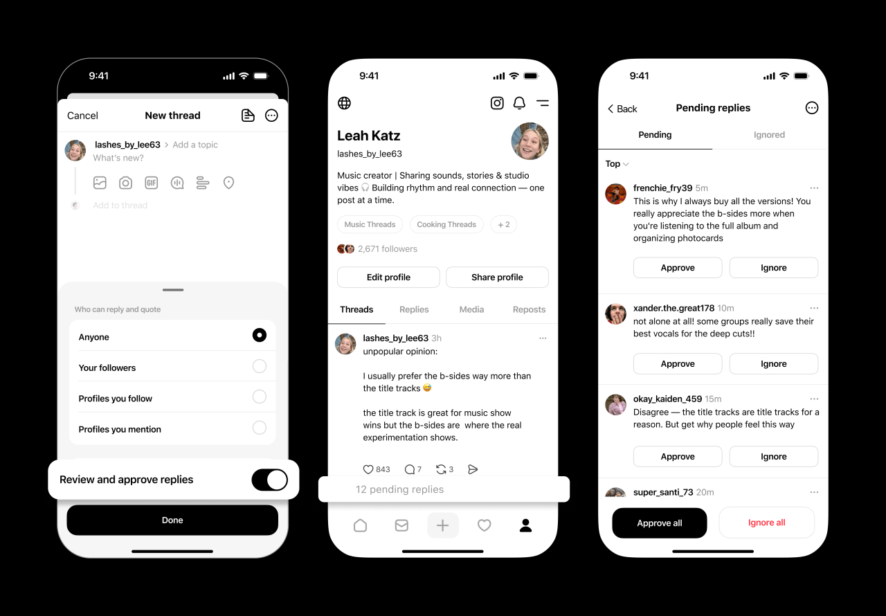 Pengguna Threads Kini Bisa Kontrol Balasan dengan Fitur Baru
