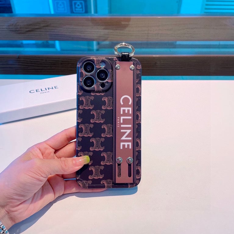 CELINE CLASSIC PATTERN WRIST STRAP PHONE CASE
