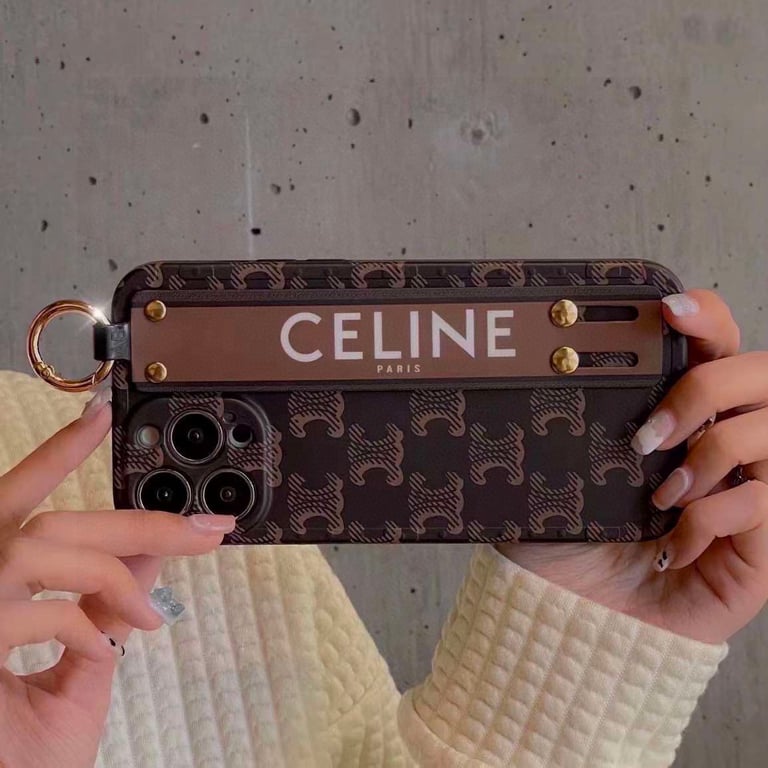 CELINE CLASSIC PATTERN WRIST STRAP PHONE CASE