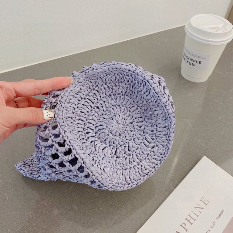 PRADA RAFFIA BUCKET HAT LILY 1HC1372A2TF027J