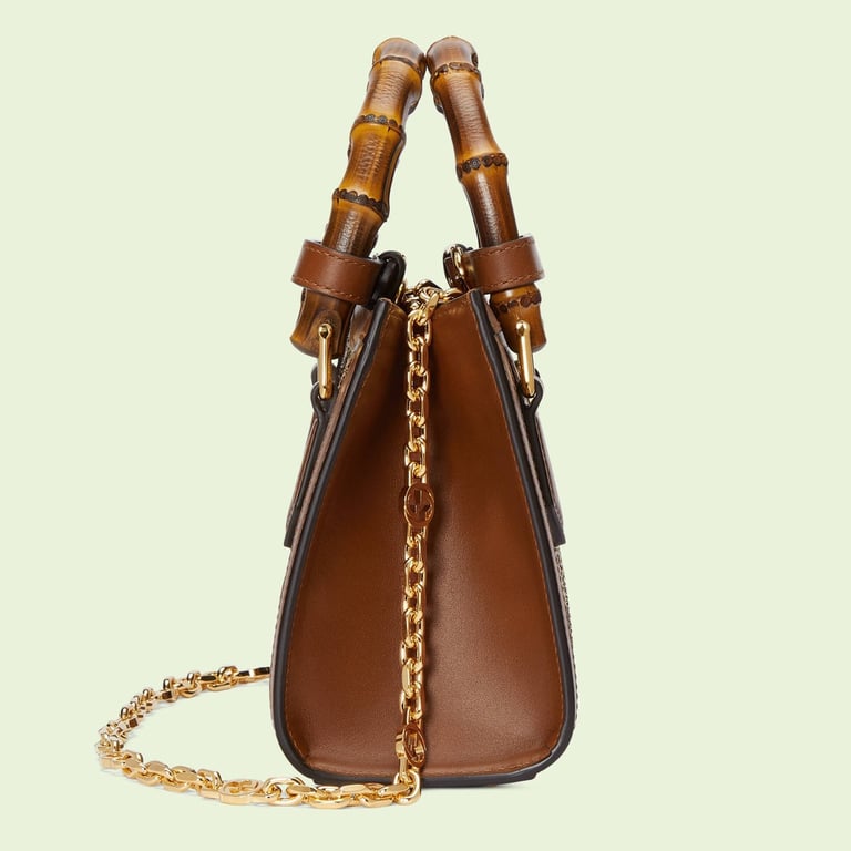 GUCCI DIANA MINI TOTE BAG CAMEL 20CM 707449 21HRG 2687 HIGH QUALITY