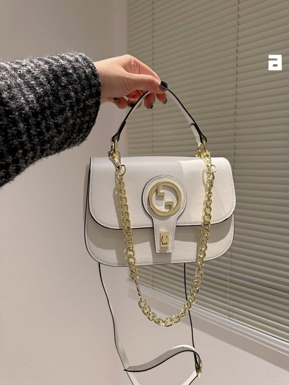 GUCCI BLONDIE TOP-HANDLE BAG WHITE 24CM