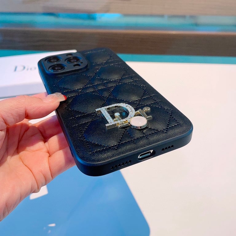 DIOR PRINCESS DIAMOND FLASH BLACK PHONE CASE