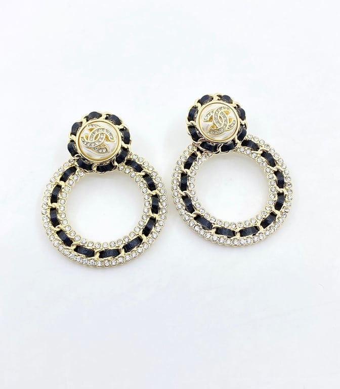 CHANEL HOOP EARRINGS