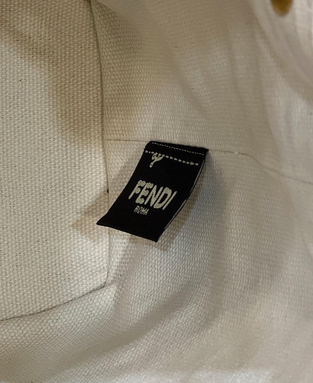 FENDI MON TRESOR WHITE CANVAS MINI BAG 18CM 8BS010AKKWF0K7E