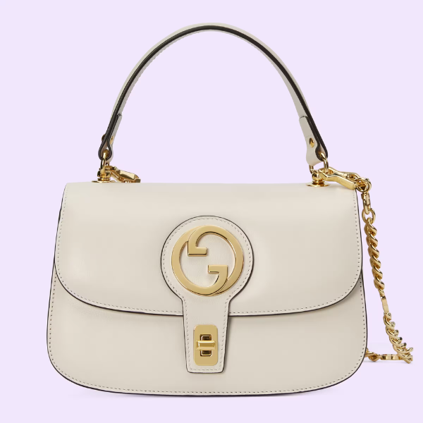 GUCCI BLONDIE TOP-HANDLE BAG WHITE 24CM