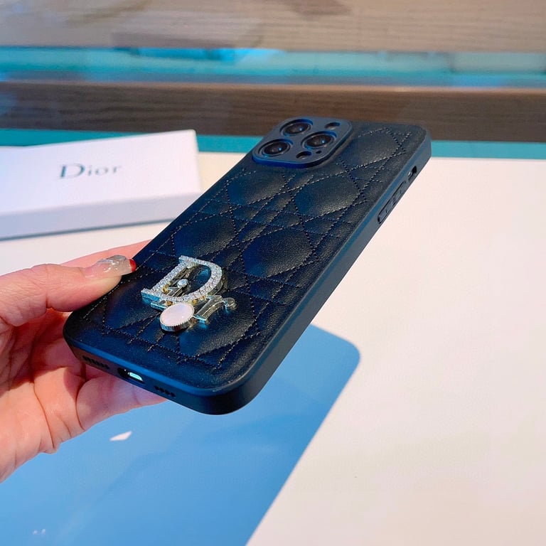 DIOR PRINCESS DIAMOND FLASH BLACK PHONE CASE