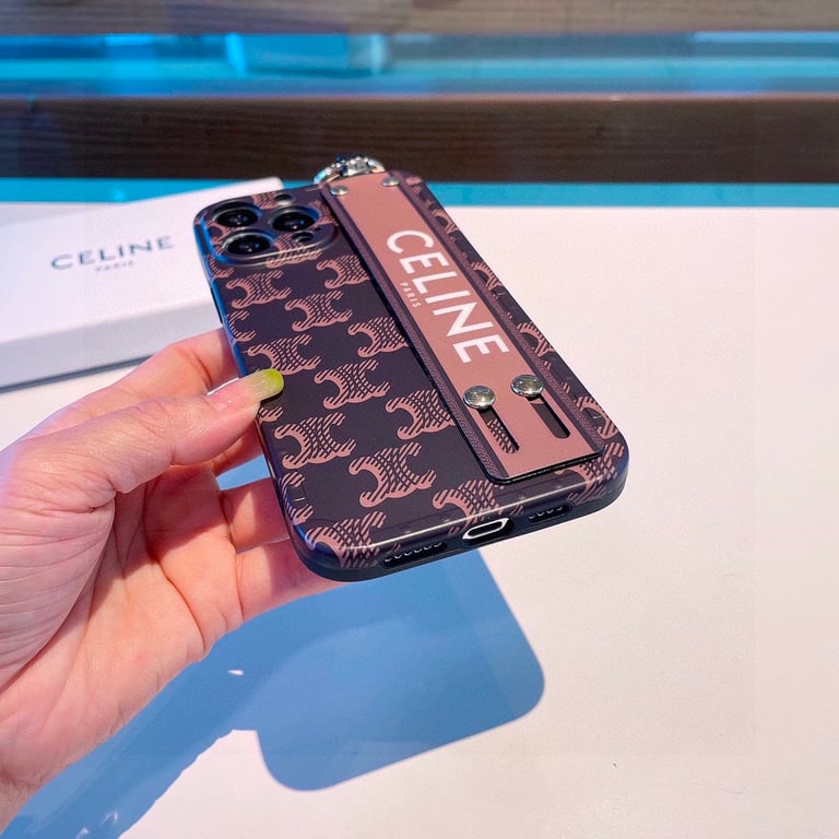 CELINE CLASSIC PATTERN WRIST STRAP PHONE CASE