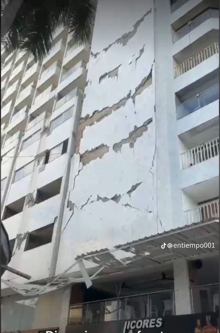 Daños del sismo en Buenaventura