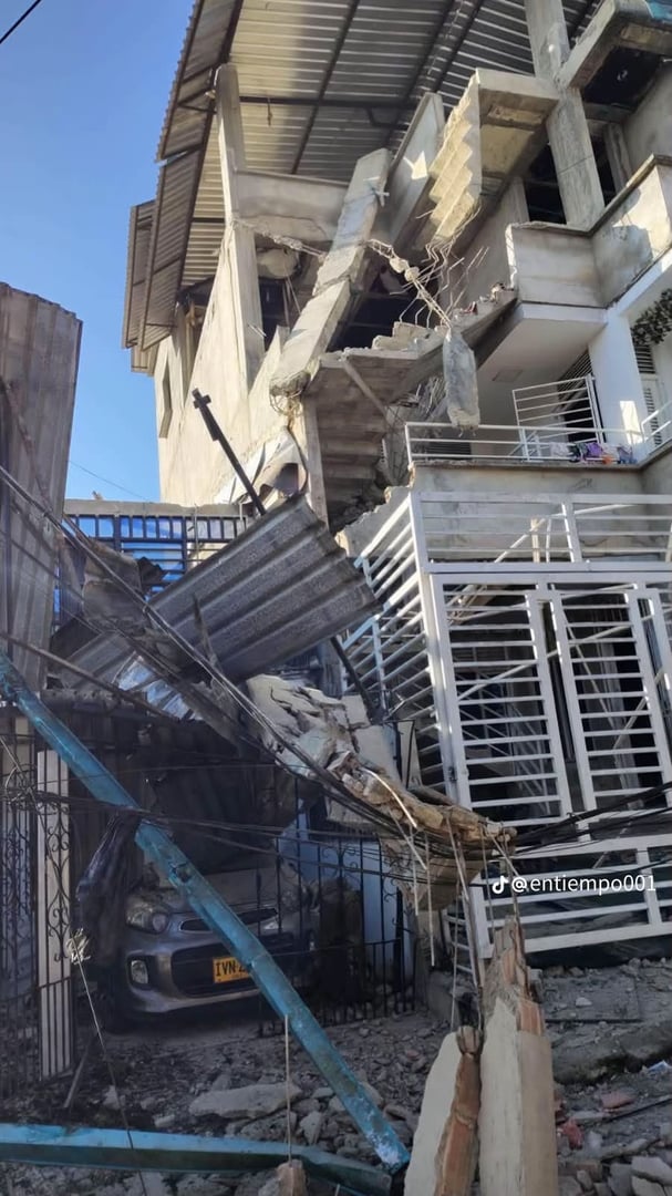 Daños del sismo en Buenaventura