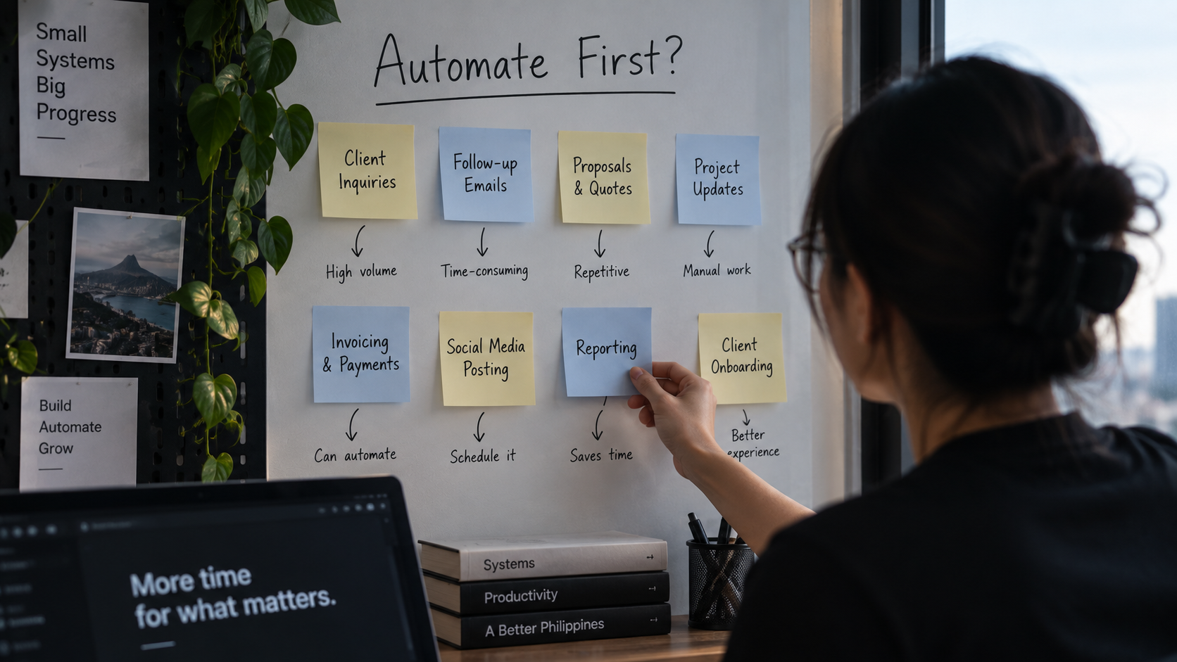 Four connected workflow panels for a form, review, data synchronization, and completion above an execution history panel.