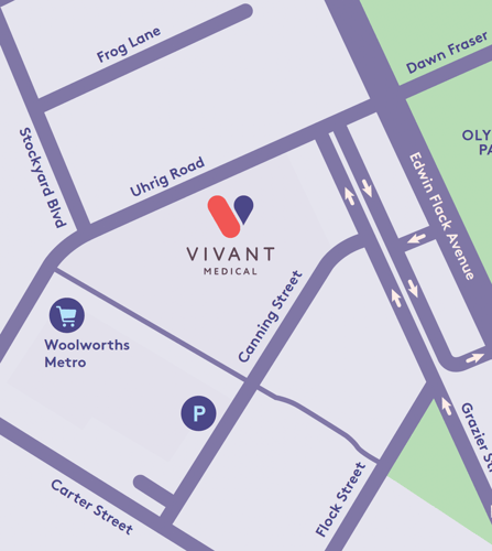 Map showing parking location