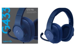 Logitech G433 7.1 Wired Surround Gaming Headset - Blue (PS4, Xbox One, Switch, PC) cover