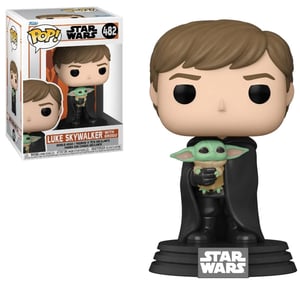 POP! Star Wars: The Mandalorian - Luke Skywalker with Grogu (Baby Yoda) Vinyl Bobble-Head cover