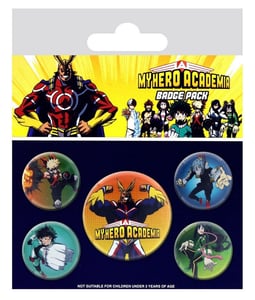 Badges 5-Pack - My Hero Academia, 1x38mm x 4x25mm cover