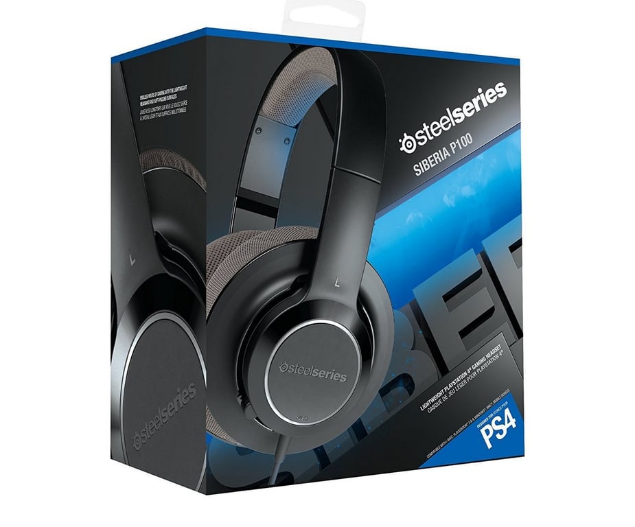 SteelSeries Siberia P100 Wired Headset - Black (PS4) kansikuva
