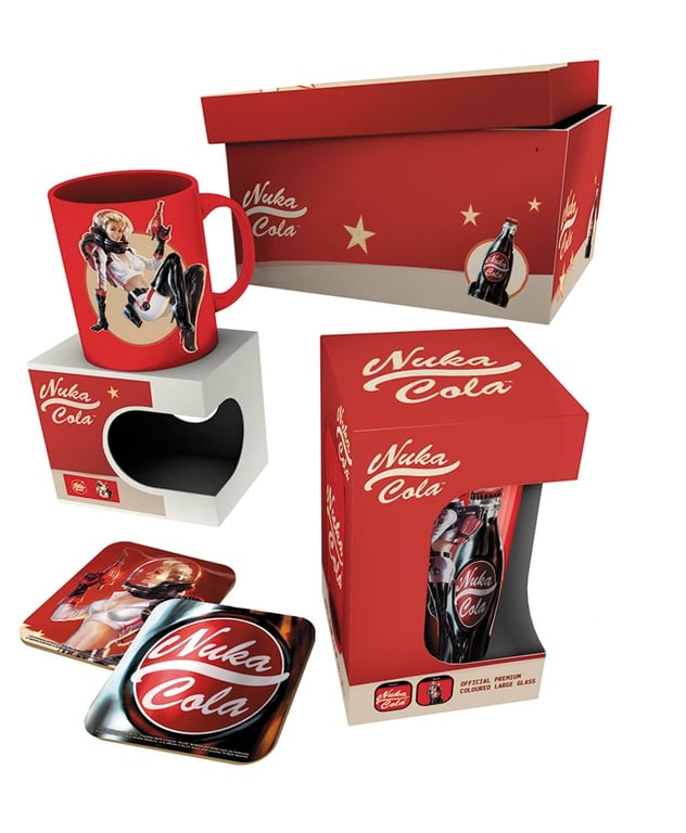 Gift Box: Fallout - Nuka-Cola Mug, Large Glass and 2 Coasters kaas