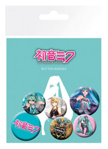 Badges 6-Pack: Hatsune Miku, 2x32mm x 4x25mm cover