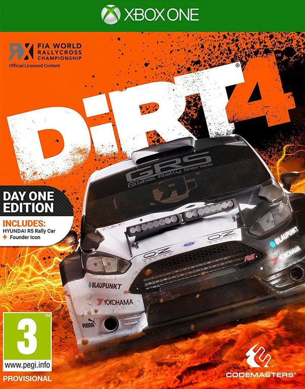 Xbox One DiRT 4 Day One Edition cover