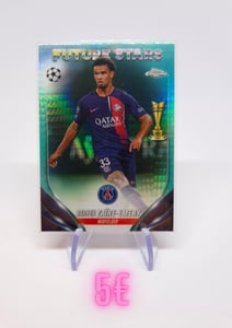 Warren Zaïre-Emery, Paris Saint-Germain - Future Stars 2023-24 Topps Chrome UEFA Club Competitions cover