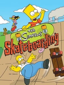 PS2 The Simpsons Skateboarding cover