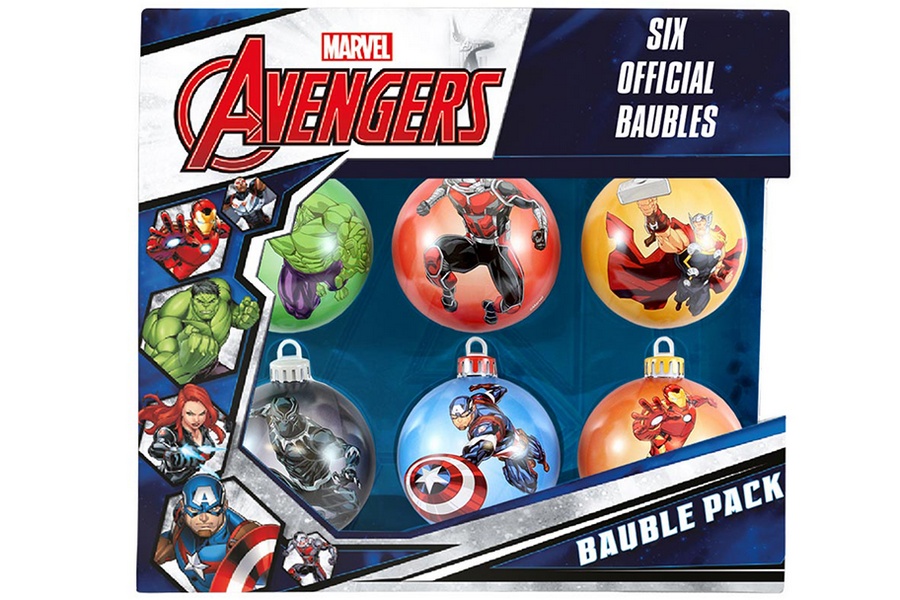 Marvel Avengers Christmas Bauble 6-Pack cover