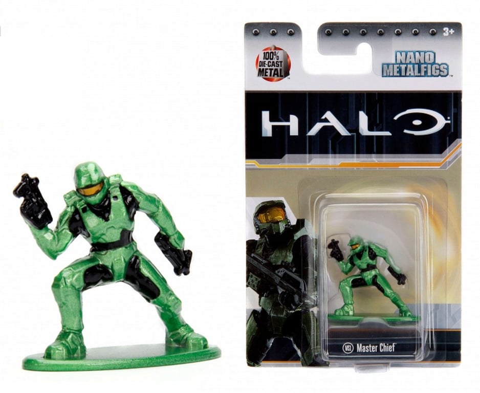 Nano Metalfigs: Halo - Master Chief with Battle Rifle Die-Cast Mini Figure kansikuva