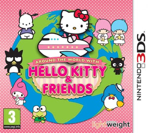 3DS Around The World With Hello Kitty and Friends cover