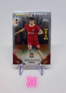 Stefan Bajcetic, Liverpool FC – Future Stars 2023-24 Topps Chrome UEFA Club Competitions cover