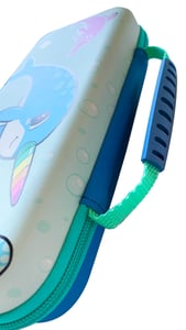 Narwhal Case Aqua / Blue Switch Lite Case cover