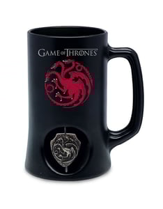 Game of Thrones - Targaryen Stein Crystal Black with Spinning Logo, 500ml cover