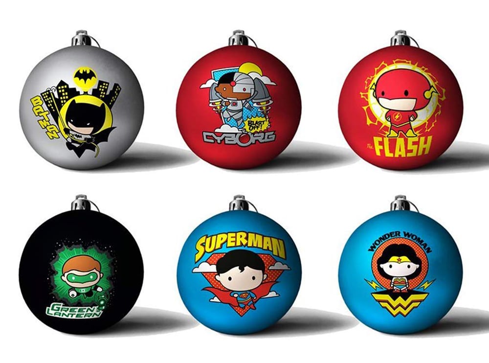 DC Comics - Justice League Christmas Bauble 6-Pack cover