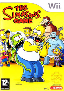 Wii The Simpsons Game cover
