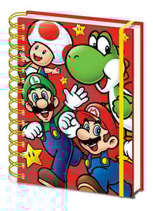 Notebook Super Mario - Run, Wired A5 cover