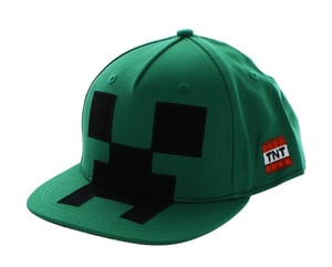 Snapback Cap: Minecraft - Creeper Mob, Green cover