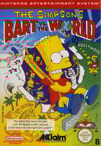 NES The Simpsons: Bart vs. the World обложки
