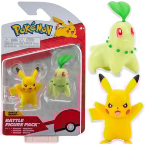 Pokemon: Battle Figure 2-Pack - Pikachu and Chikorita, Series 10 cover