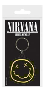 Nirvana - Smiley Rubber Keychain cover
