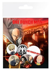 Badges 6-Pack - One Punch Man, 2x32mm x 4x25mm cover