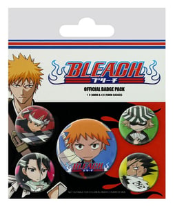 Badges 6-Pack: Bleach, 1x38mm x 4x25mm cover