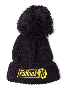 Couverture de Pom Pom Beanie: Fallout 76 - Logo Pom Beanie, Black