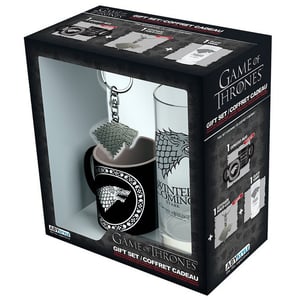 Gift Box: Game of Thrones - Stark Mug, Keychain and Glass kansikuva