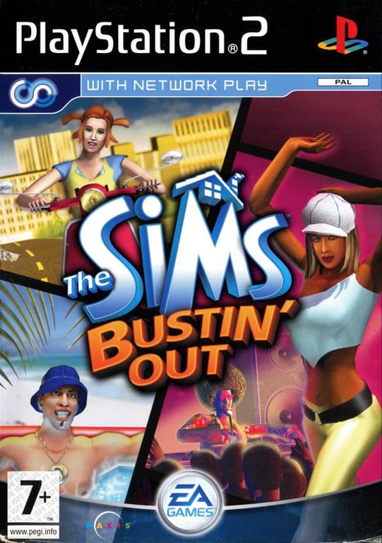 PS2 The Sims Bustin' Out cover