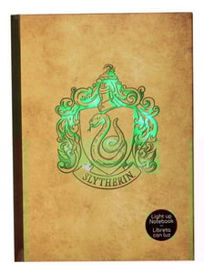 Notebook Harry Potter - Slytherin, Hardcover with Light Up A5 cover